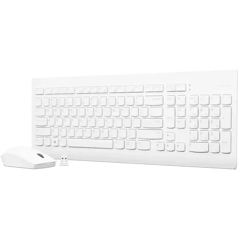 Lenovo GX30W75336 510 draadloze toetsenbord-en-muisset, 2,4 GHz nano-USB, wit