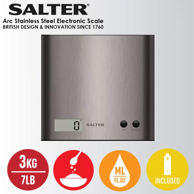 Keukenweegschaal Salter 1087 SSDRCEU16 Pro zilver