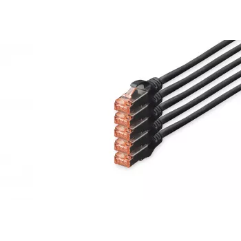 Netwerkkabel Digitus CAT 6 S/FTP RJ-45 10 m zwart