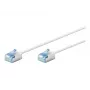 Goobay 74326 ultra-flexibele CAT 6A patchkabel, slim, U/FTP, 0,15 m, wit | Goobay