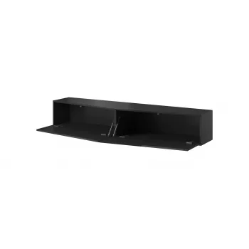 Cama tv-standaard VIGO SLANT 180cm (2x90) zwart/zwart glanzend
