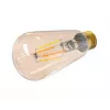 Tellur TLL331191 slimme WiFi-filamentlamp E27, 6 W, 600 lm, 2000–5000K, dimbaar, amber, warm / wit licht