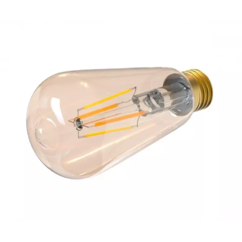 Tellur TLL331191 slimme WiFi-filamentlamp E27, 6 W, 600 lm, 2000–5000K, dimbaar, amber, warm / wit licht