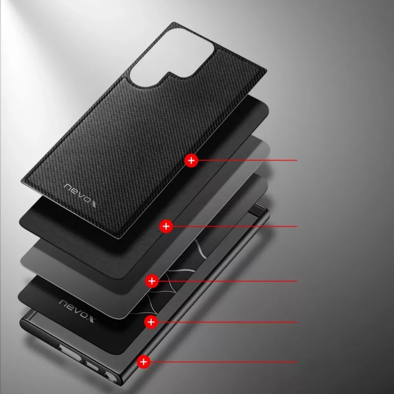 StyleShell NYLO, telefoonhoesje zwart, Samsung Galaxy S24 Ultra