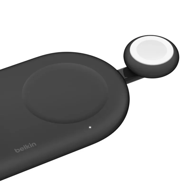 Belkin BoostCharge draagbare USB-C Apple Watch-oplader, zwart (WIZ022glBK-B1)