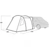 Easy Camp Eidfjord grijze tunnel-busvoortent, model 2025