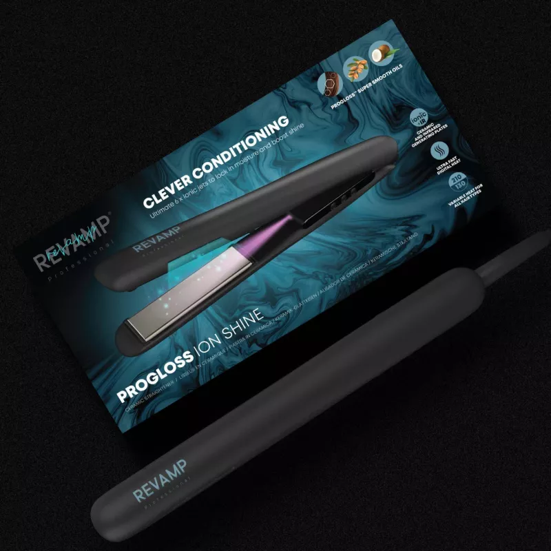 Haarstijltang Revamp ST-1850BK-EU met ionen-glanseffect, zwart