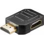 Goobay HDMI™ haakse adapter 270° horizontaal, 8K @ 60 Hz, goudverguld (65750)