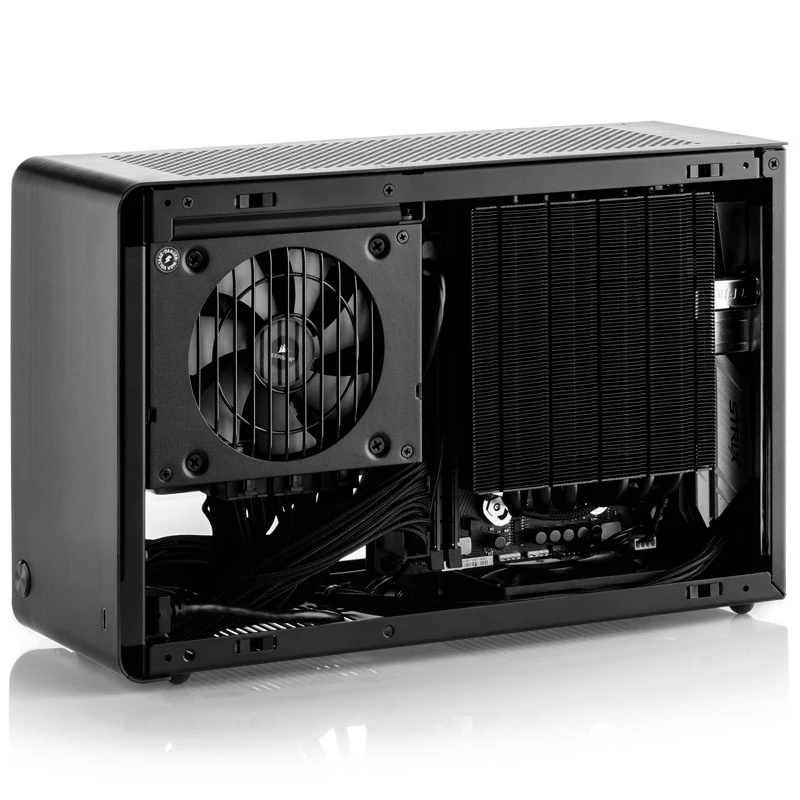 DAN Cases A4-SFX V4.1 - zilver + Alpenföhn zwart Ridge - 120 mm