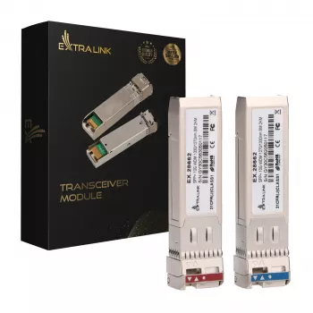 Extralink SFP+ 10G | SFP+ WDM-module | 10 Gbit/s 1270/1330 nm, singlemode, 2 km, paar