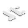 DeLOCK stofkap voor USB Type-C stekker en Apple Lightning stekker set 2 stuks wit