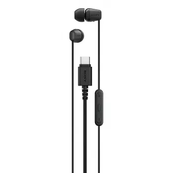 Sony IER-EX15C Headset Bedraad In-ear Gesprekken/Muziek USB Type-C Zwart