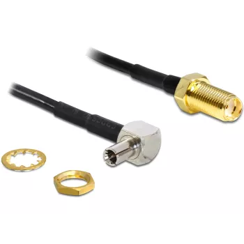 Coaxkabel DeLOCK 88487 TS-9 SMA 1,45m zwart