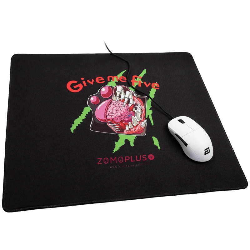 Muispad ZOMOPLUS Give Me Five Gaming 500×420 mm, zwart
