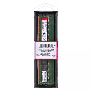 Kingston Technology KTD-PE432D8/32G geheugenmodule 32 GB 1 x 32 GB DDR4 3200 MT/s 288-pins DIMM ECC