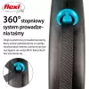 Flexi Automatic riem zwart Design S 5 m, blauw