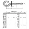 Extralink haakbout voor afspanbeugel 12/350 mm
