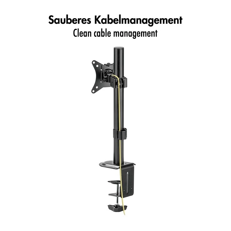 Monitorarm 17-32 inch, max. 9 kg, zwart
