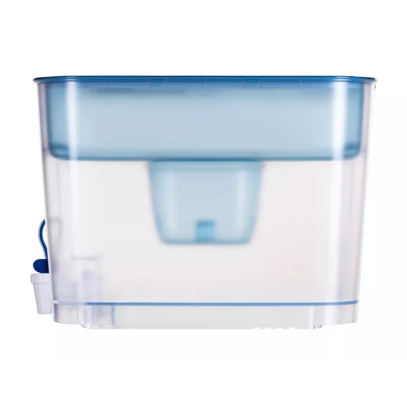 BRITA Flow 1052805 waterfilterdispenser met MAXTRA PRO Pure Performance-filterpatroon, 8,2 l (5,2 l gefilterd), blauw