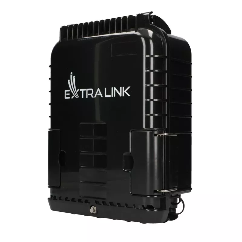 Extralink glasvezelafsluitbox Jennifer 16 aders zwart met connector