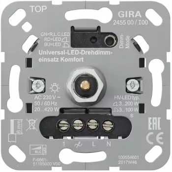 gira S3000 UniLED draaidimmer Comfort (model 245500)