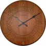 NeXtime klok 3113br Wood Round, Ø50 cm, wandklok, bruin