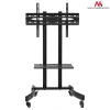 Maclean MC-739 professionele tv-trolley op wielen, 32-65 inch (165,1 cm), max. 40 kg, VESA tot 400x600, zwart