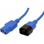 ROLINE 19.08.1527 stroomkabel blauw 0,8 m C14-koppeling C13-koppeling (19.08.1527)