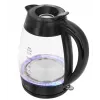 Lafe Essential XL CEG016 glazen elektrische waterkoker, 2 l, 2200 W, zwart