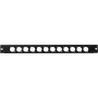 Frontplaat Omnitronic Z-19 12 x XLR D-Type 1U — rackpaneel met twaalf XLR D-Type-aansluitingen