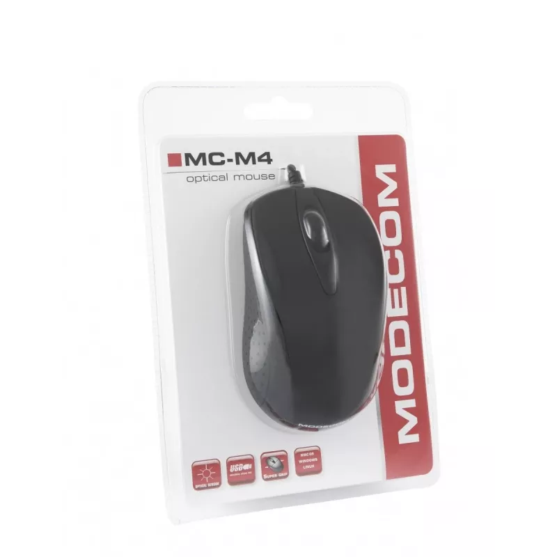 Modecom MC-M4 muis USB Type-A optisch 800 DPI dubbelhandig