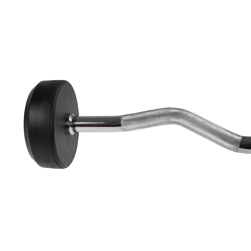 HMS GSL35 vaste halterstang/ handgreep rubberen gebroken 35kg