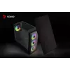 PC-behuizing SAVIO Noctis Flow RGB — Cube, ATX/Mini-ITX, 3x 120 mm frontventilatoren, zijvenster van gehard glas, max. GPU 35 cm