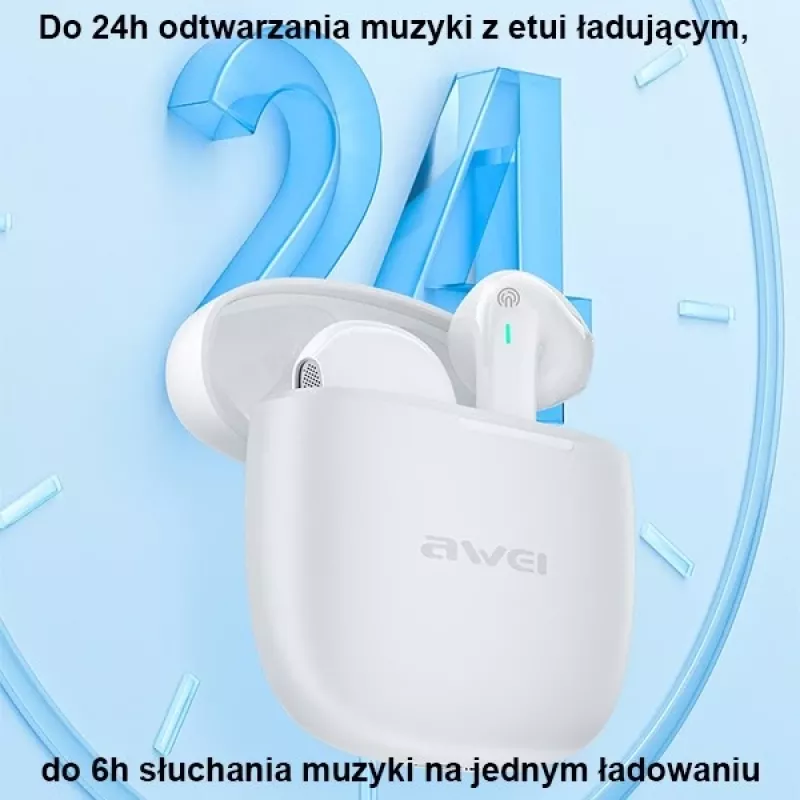 Hoofdtelefoon draadloos Awei T26 Pro zwart
