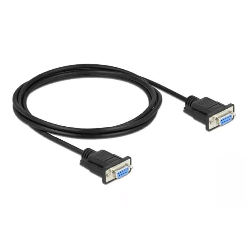 Seriële kabel DeLOCK 86604 zwart 10 m RS-232 Sub-D9