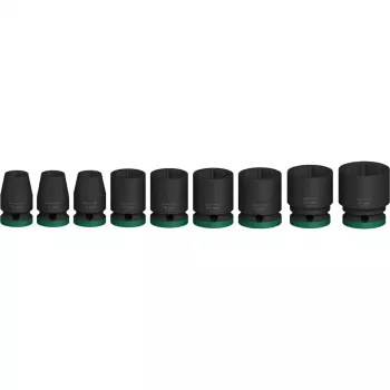 Slagsleutelset Bosch Powertools PRO 1/2 inch 9-delig, zwart