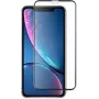 Gehard glas schermbescherming Devia Real Series voor iPhone XR 6,1 inch 3D-gebogen explosieveilig (zwart)