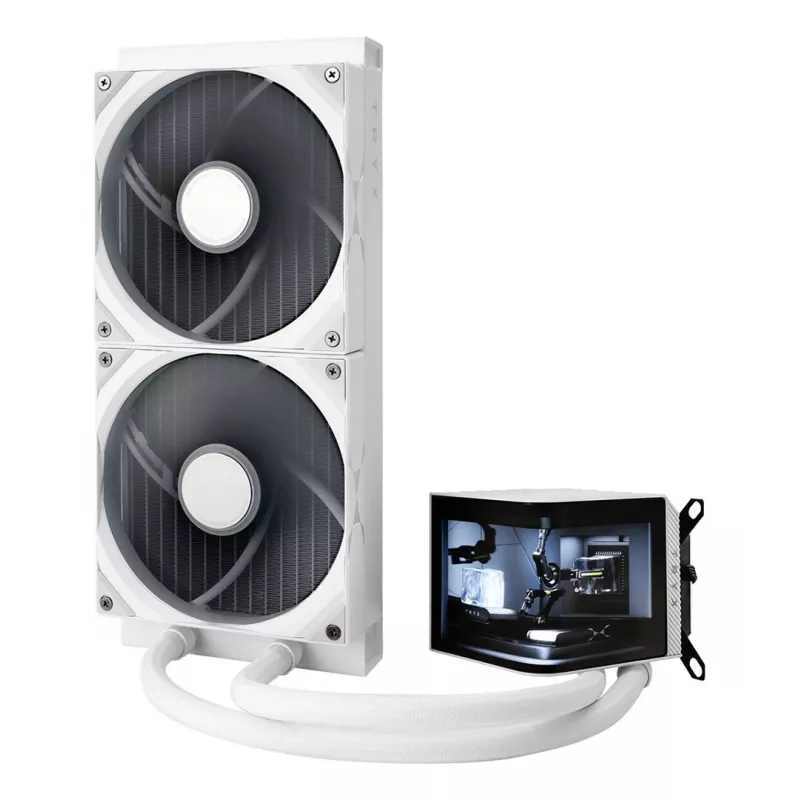 TRYX PANORAMA 280 processor vloeistofkoeling kit 14 cm wit 1 stuk
