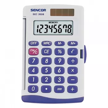 Rekenmachine Sencor SEC 263/8 zakmodel grijs