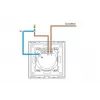 Enkelvoudige touch-schakelaar Spring model 0 glas zwart