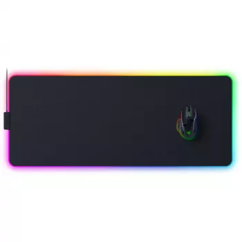 Gaming-muispad Razer Strider Chroma – polyester oppervlak, 370×900 mm, zwart, meerkleurige achtergrondverlichting