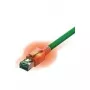 Easylan CS1OGADAD0050 RJ45-netwerkkabel, patchkabel CAT 6a S/FTP 5 m groen met LED 1 st.