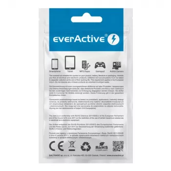 everActive kabel USB-C 1 m - zwart, gevlochten, snelladen, 3 A - CBB-1CB