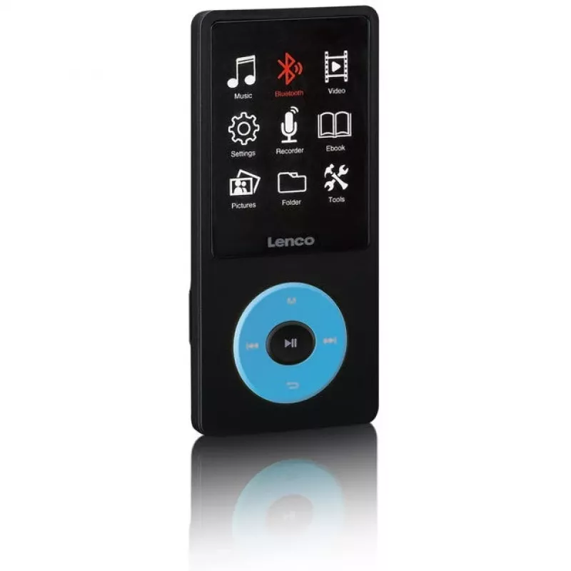 MP3-speler Lenco Xemio-860BU 8 GB zwart blauw LCD 18 uur weergave