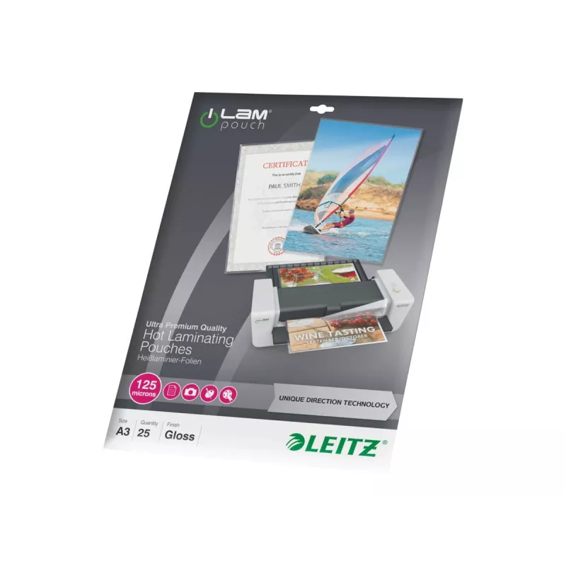 Lamineerhoezen LEITZ iLAM UDT 468×344 mm glanzend PET/EVA 25 stuks