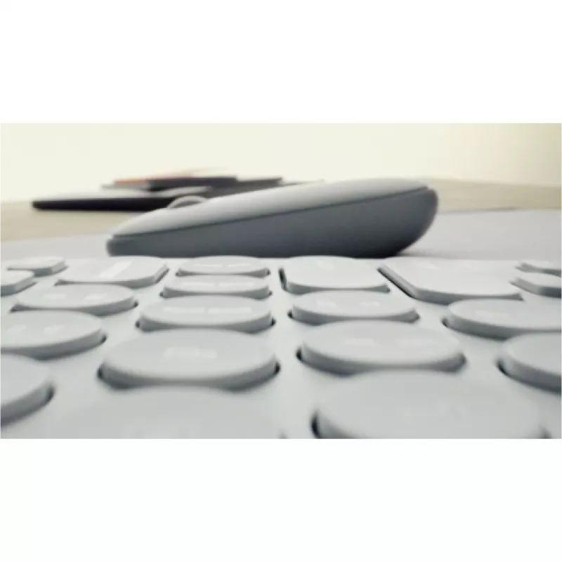 Logitech Pebble Keys 2 K380s - toetsenbord - draadloos - Bluetooth LE - QWERTZ - Duits - Tonal Graphite (920-011795)