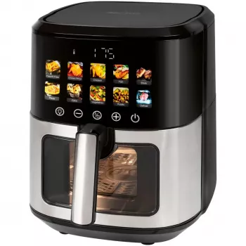 Heteluchtfriteuse ProfiCook PC-FR 1286 H — 6,5 l, 1700 W, rvs front, zwart