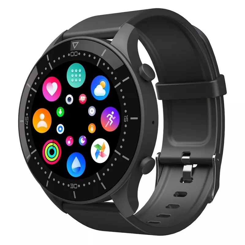 Smartwatch MEDIA-TECH MT870 — 1,3 inch (3,3 cm) IPS-touchscreen, 51 mm behuizing, Bluetooth, zwart