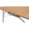 Outwell Custer L Brown campingtafel — bamboeblad, aluminium frame, 700×1200 mm, 11,5 kg