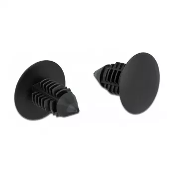 Kerstboomclip DeLOCK 60187 zwart nylon 15mm 14.5mm 10 stuks
